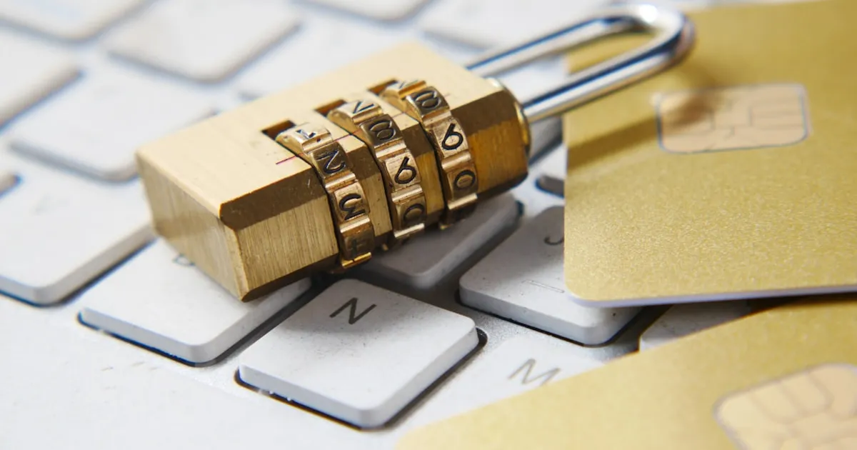 Secure login and authentication concept on a laptop screen