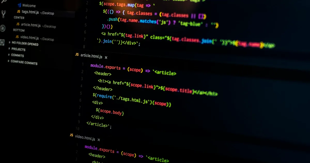 TypeScript and React code on a developer monitor