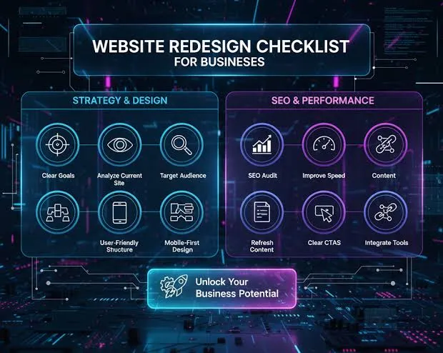 Website redesign checklist for business owners planning a new website